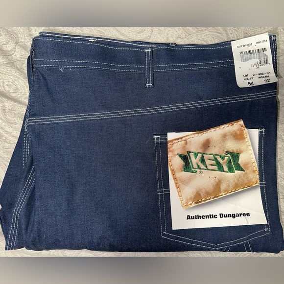 KEY Other - Key Authentic Dungaree Jeans 54x32 Big‎ And Tall NWT